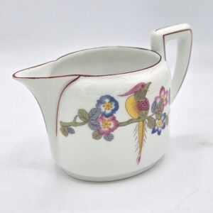 Vintage Crown Bavaria Porcelain Creamer - Bird of Paradise Motif